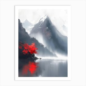 Asian Landscape Painting 2 Art Print