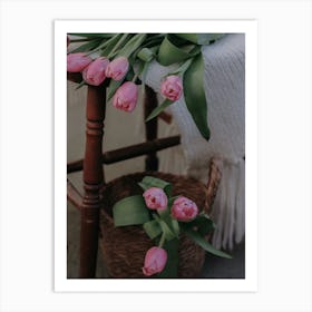 Pink Tulips Art Print