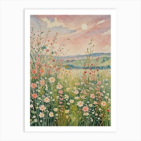 Wildflower Meadow no2 Art Print