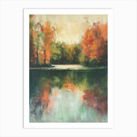 Autumn Pond 1 Art Print