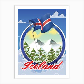 Iceland Travel Art Print