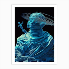 'The Blue Bust' Art Print