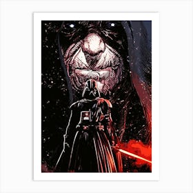 Darth Vader Star Wars movie 8 Art Print