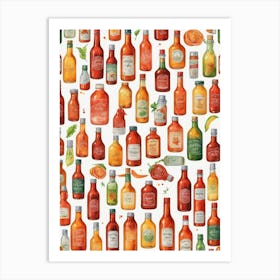 Discover Unique Hot Sauce Flavors Art Print