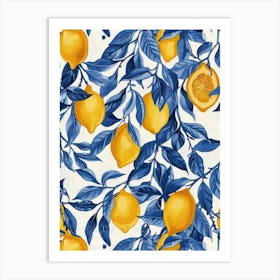 Lemons On A Branch 5 Art Print