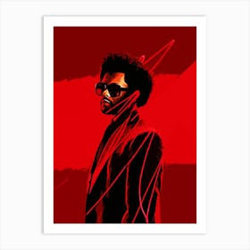 the weeknd 3 Art Print