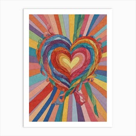 Heart Of Rainbows Art Print