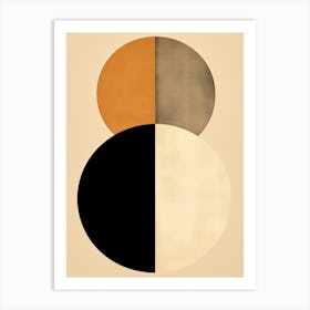 Beige Radiant Daydreams: Mid-Century Reverie Art Print