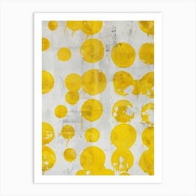 Yellow Dots Art Print