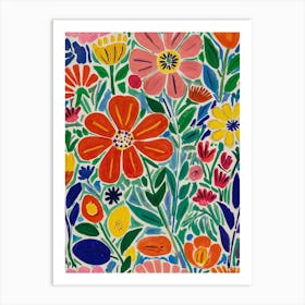 Floral Garden Style unemployment Art Print