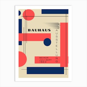 Bauhaus Red Exhibition 6 Art Print