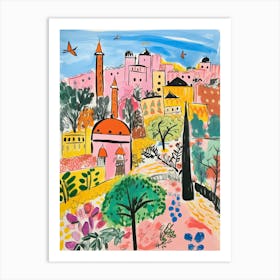 Ankara, Dreamy Storybook Illustration 2 Art Print