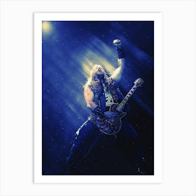 Superstars Zakk Wylde Heavy Metal Black Label Society Art Print