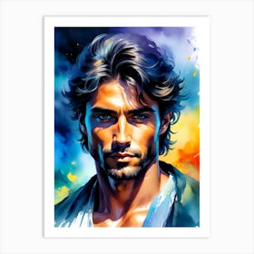 Creative Male Portrait 45 Art Print