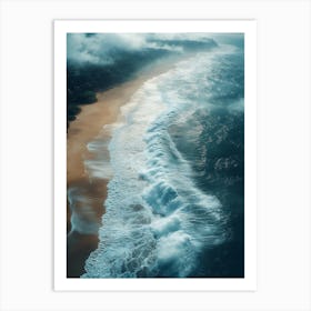 Cloudy Seascape Art Print