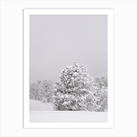 Winter landscape snowy trees | Austria Art Print