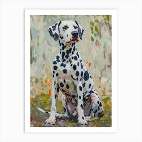 Dalmatian Acrylic Painting 2 Art Print