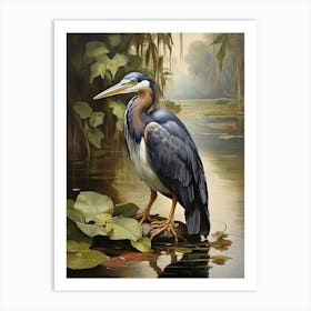 Heron In The Swamp art print Art Print