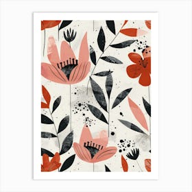 Floral Pattern 14 Art Print