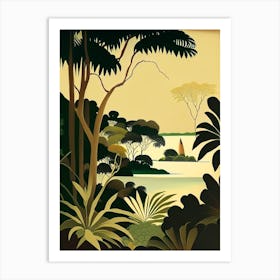 The Cook Islands Cook Islands Rousseau Inspired Tropical Destination Art Print