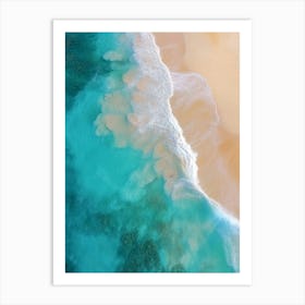 Aerial View Of A Beach 117 Art Print