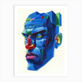 'Blue Man' 6 Art Print