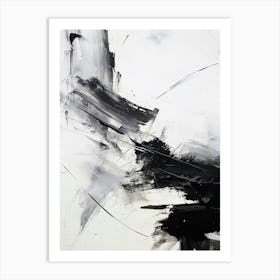Timeless Reverie Abstract Black And White 9 Art Print