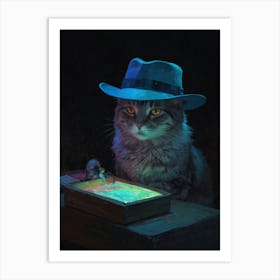 Cat In Hat 3 Art Print