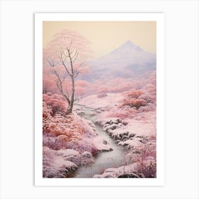 Dreamy Winter Painting Fuji Hakone Izu National Park Japan 1 Art Print