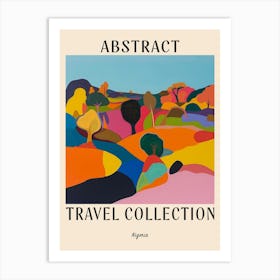 Abstract Travel Collection Poster Nigeria 3 Art Print