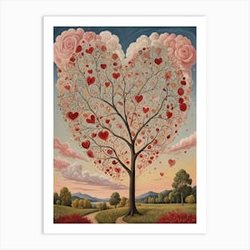 Heart Tree no1 Art Print