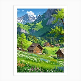 Swiss Alps 3 Art Print