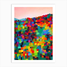 Komodo National Park Indonesia Abstract Colourful Art Print
