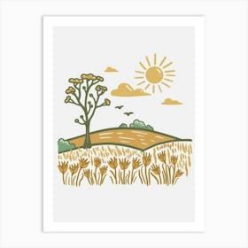 Field Of Wheat 1 Art Print