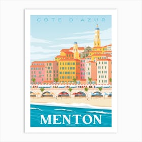Menton France Art Print