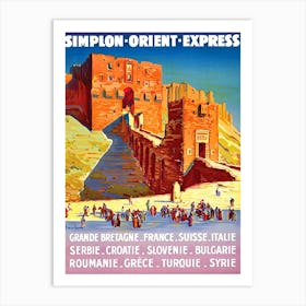 Simplon Orient Express Art Print