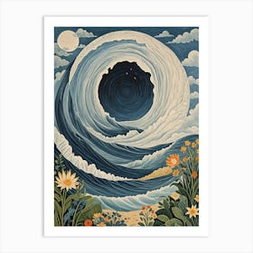 Wave In The Sky Art Print