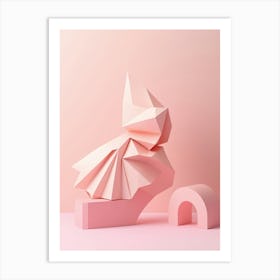 Origami Abstract Póster