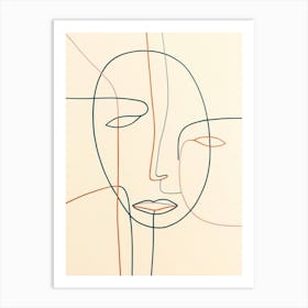 Abstract Portrait Of A Woman 7 Art Print