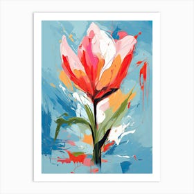 Neo-Expressionist Petals: Tulips Art Print