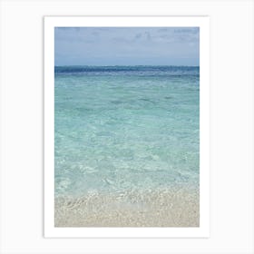 Clear Water In Mauritius Art Print