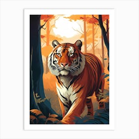 Tiger In The Forest 1 Art Print