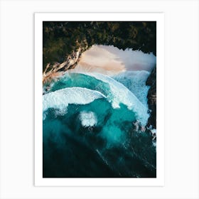 Aerial View Of A Beach 97 Art Print