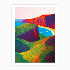 Calanques National Park 1 France Abstract Colourful Art Print