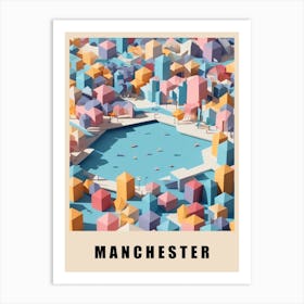 Manchester City Low Poly (30) Art Print