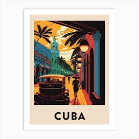 Cuba 4 Vintage Travel Poster Art Print
