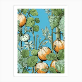 Melons Illustration 1 Art Print