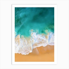 Aerial View Of A Beach 90 Art Print