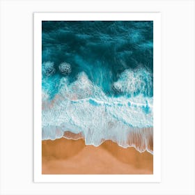 Aerial View Of A Beach 59 Art Print