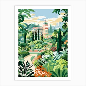 Giardino Di Boboli Italy Modern Illustration 1 Art Print